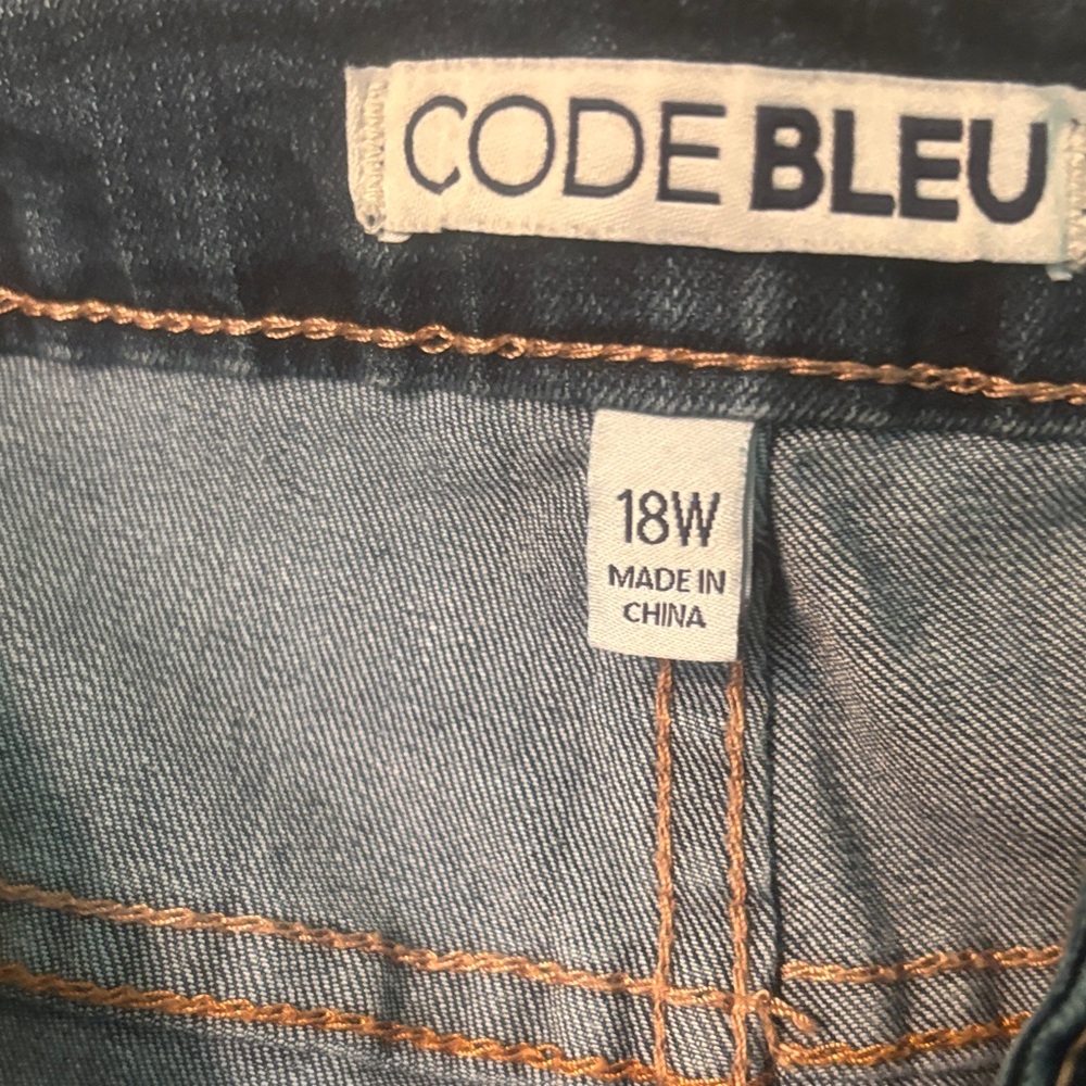 Code Bleu Dark Blue Detailed Skinny Jeans - Picture 2 of 9
